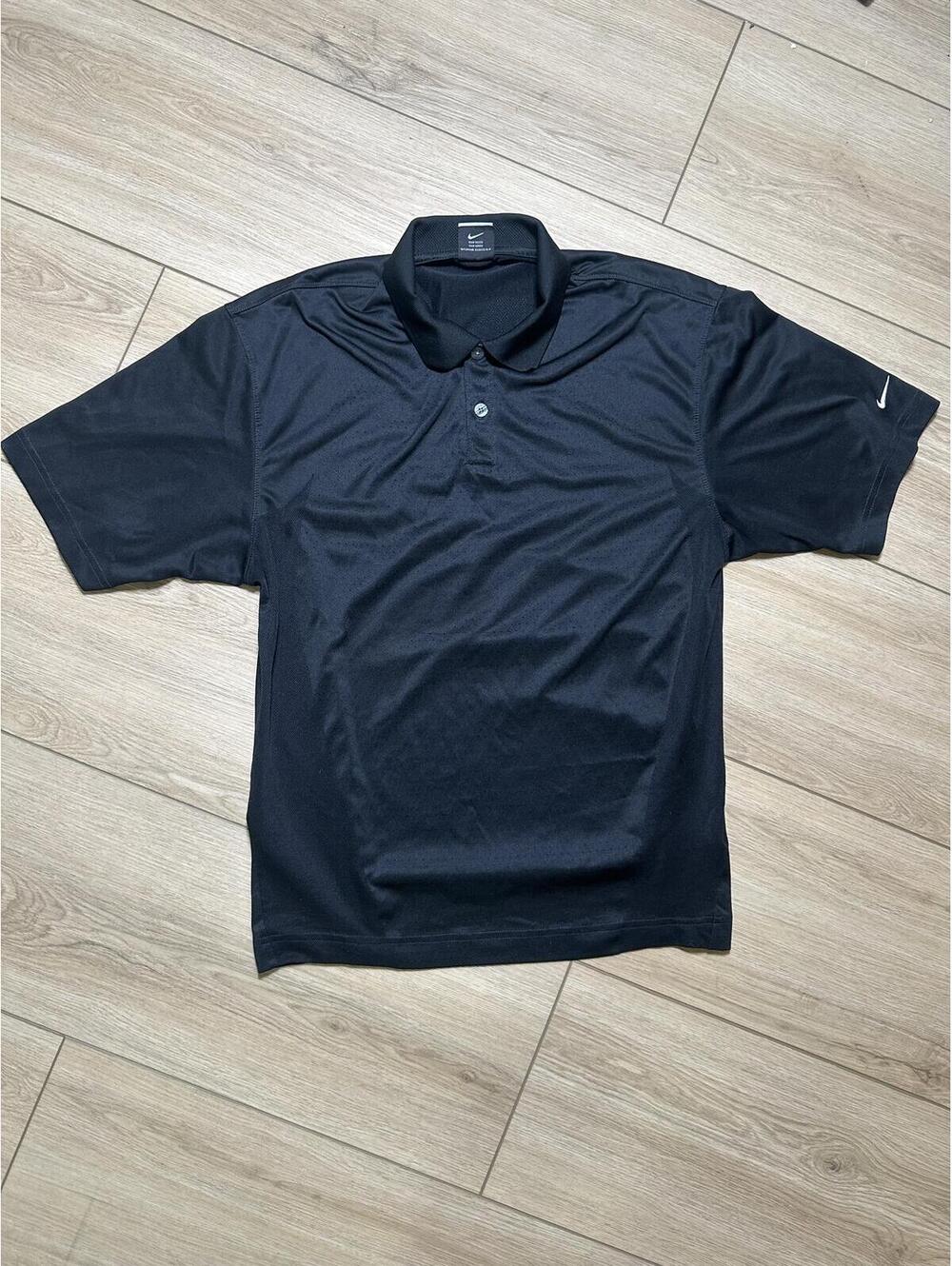 Nike Black Dri-FIT Short Sleeve Polo Shirt Men's M